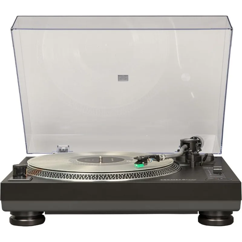 Belt Drive Bluetooth Turntable Vinyl Record Player with Adjustable Counterbalance