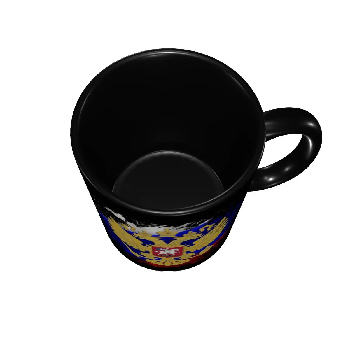Russian Eagle Coat Of Arms Coffee Mugs DIY Personalized Russia Flag Ceramic Milk Tea Mug view 4