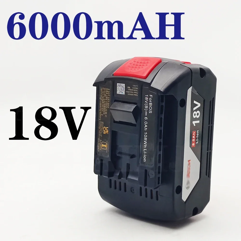 

For Bosch power tool battery 18V 6.0Ah, professional lithium battery, Bosch BAT609 BAT609G BAT618 BAT618G rechargeable