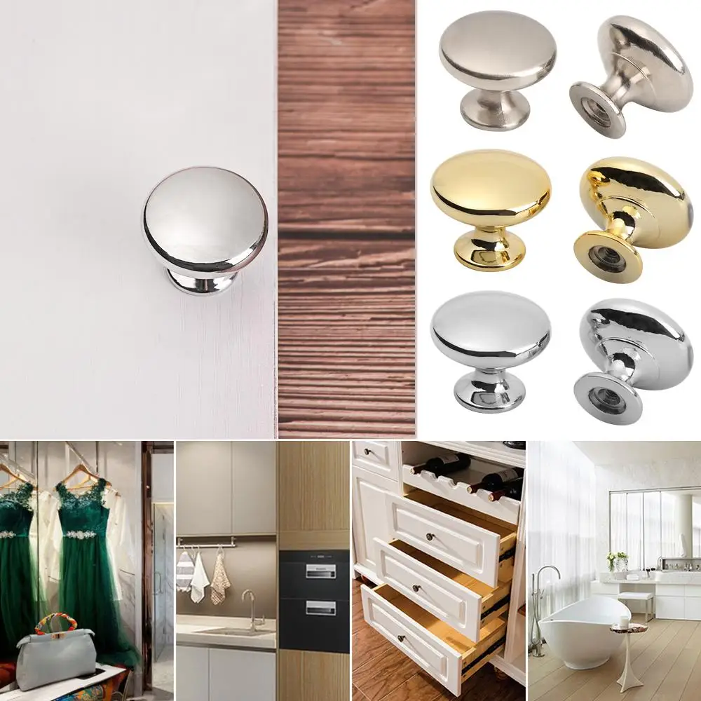 Kitchen Hardware Cabinet Furniture Dresser Round Shape Door Handle Cabinet Pulls Wardrobe Pulls Drawer Knob