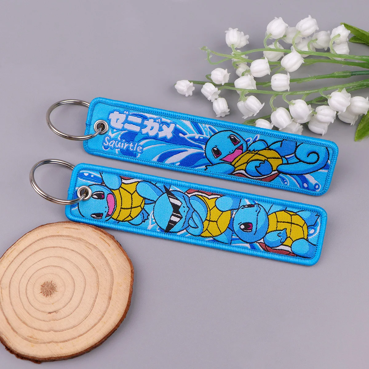 1 قطعة لطيف Gengar المطرزة مفتاح سلسلة للدراجات النارية مفتاح Fobs حامل الرجال النساء مفتاح العلامات حلقة رئيسية الإكسسوارات الهدايا