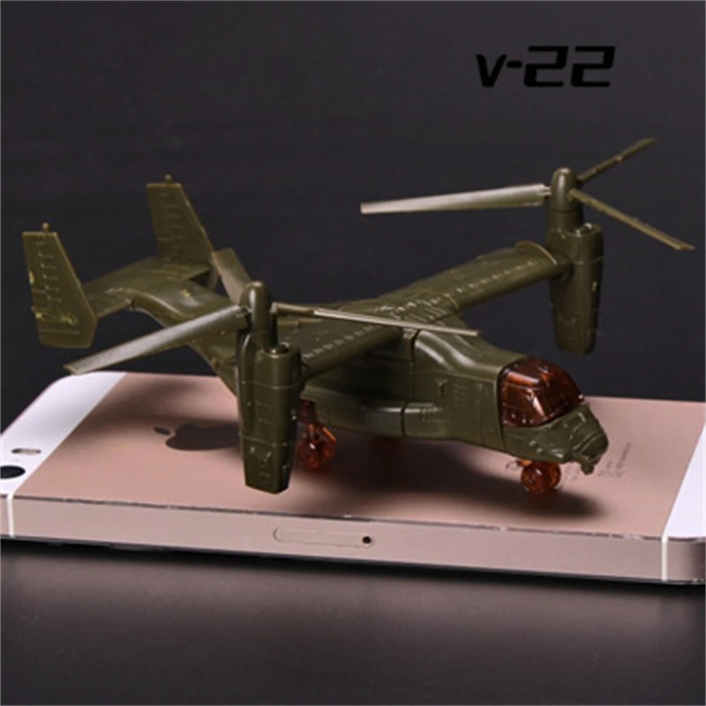 Mini Puzzle Toys 1/175 Scale V-22 Osprey V-22 Helicopter Aircraft Assembly Military Model Building Figure Gift