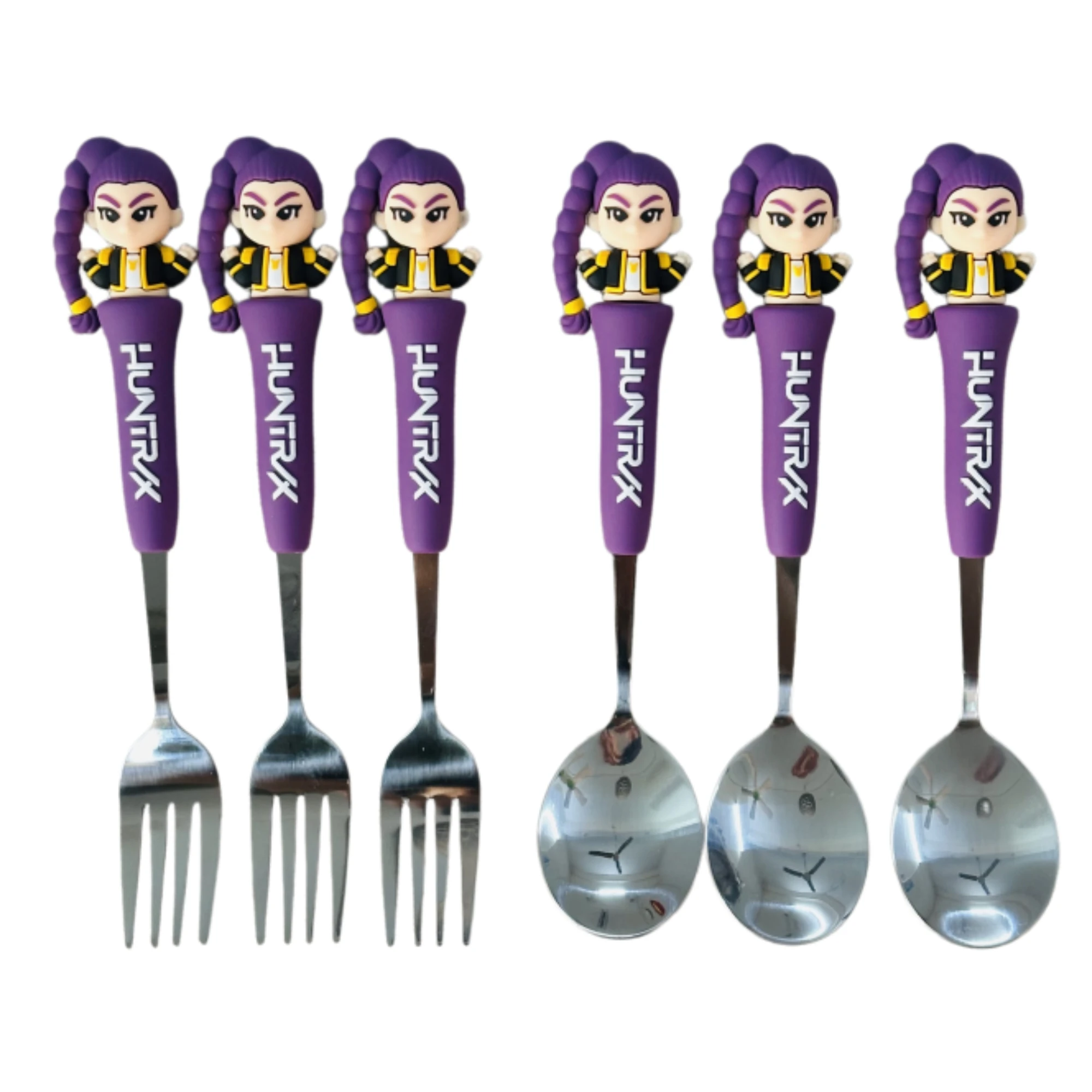 Anime Hunters Girls Lumi Mila Zoi Lepel Vork 304 RVS Bestek Schattig Cartoonfiguur Verjaardag Kerstcadeau Voor Fans