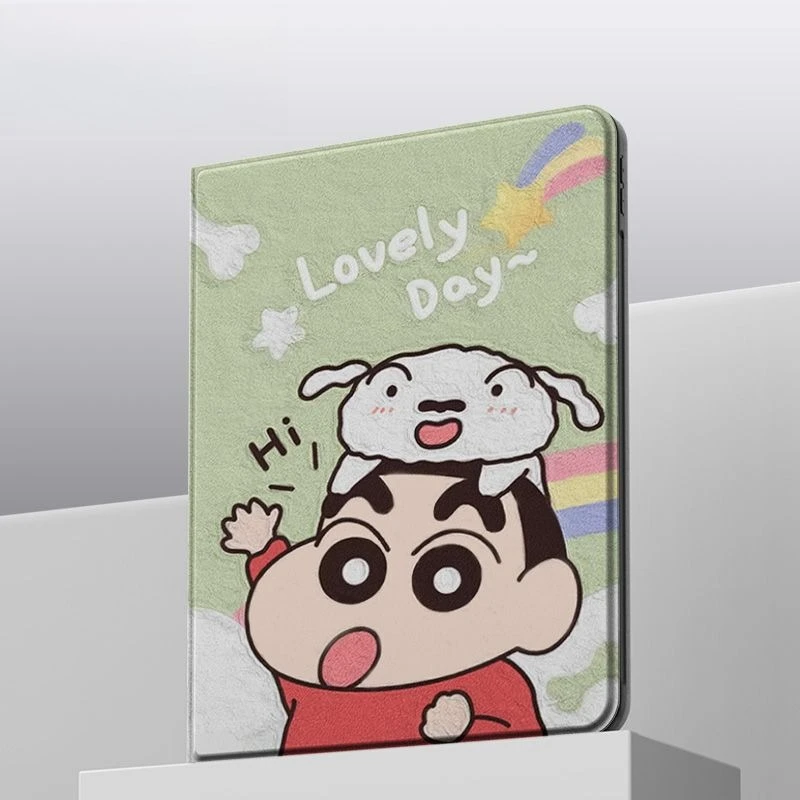

Чехол Crayon Shin-chan для iPad A16 11th Pro 22 21 11 дюймов, 2024 Air6, 10-го поколения, 10,9 дюйма, противоударный чехол Mini6 7 8,3 дюйма, чехол