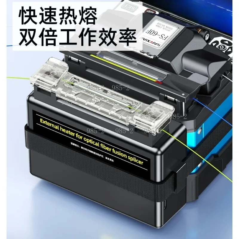 Portable Fiber Heat Shrink Tube Heater, External Heating Furnace Vertical & Horizontal Dual Design for Fiber Splicing