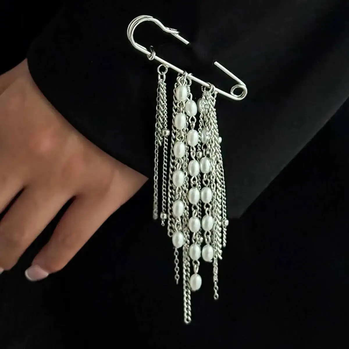 

SHIXIN Fashion Irregular Tassel Chain Brooch For Women New Design Multi-Functional Pants Chain Charm Versatile Accessory Jewelry