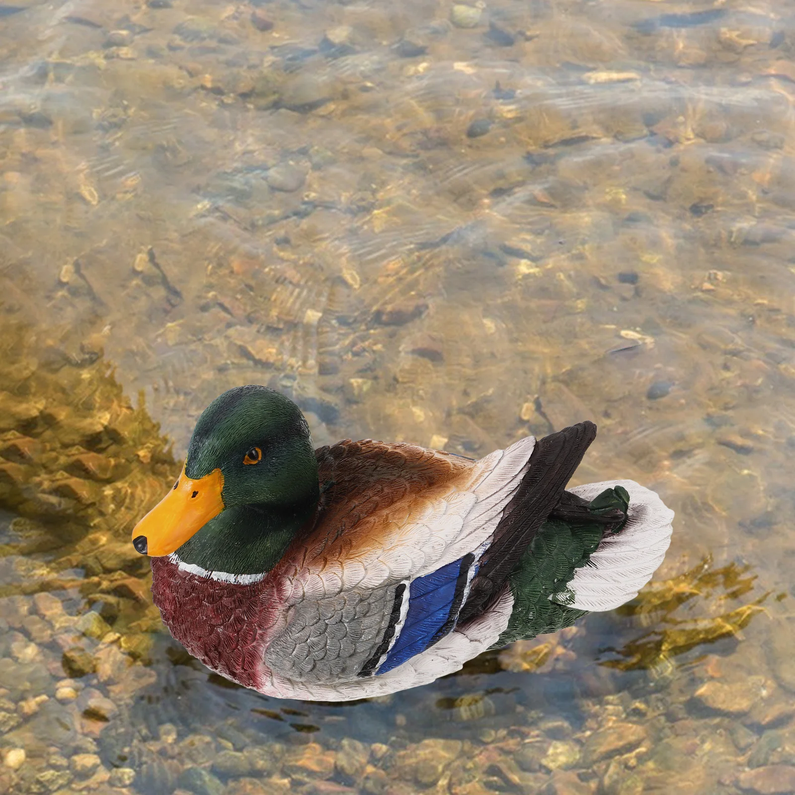 

Floating Duck Statue Pond Accessories Figurine Garden Decor Inflatable Ducks Resin Pu Ornaments Baby Statue Ornament