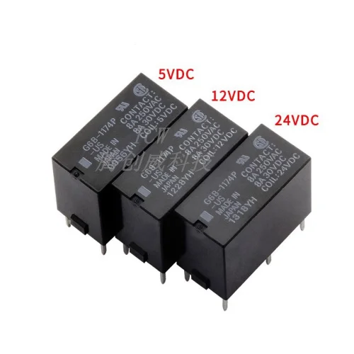 5PCS relay G6B-1114P 1174P FD 2214P 2114P-US-24VDC DC5V 12V