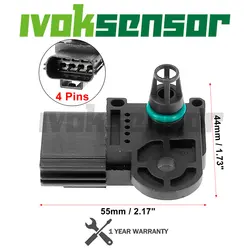 0261230123 MAP Sensor Intake Air Boost Pressure For Mazda Ford C-Max Escape Fusion Expedition Explorer Mustang Transit