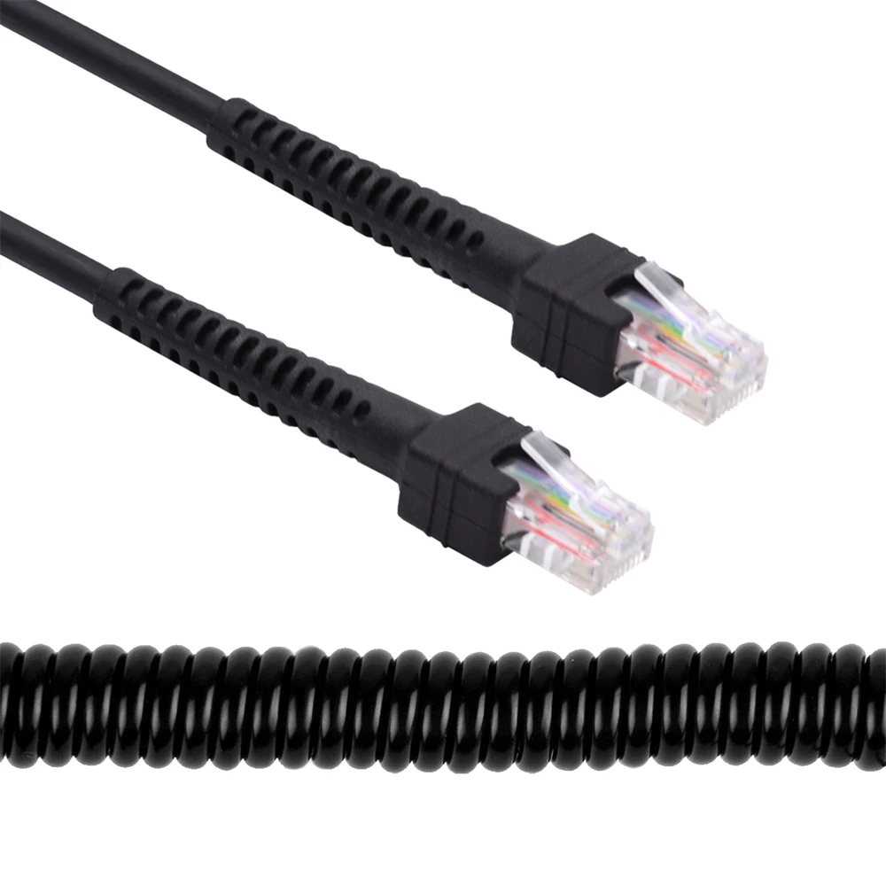 RJ45 Cat6 8P8C UTP Stretch Coiled Cable Lan Ethernet Network Patch Cord 100cm męski na męski