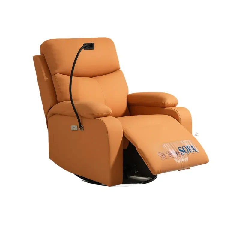 Electric Recliner Sofa Chair with Massage Function Single Lazy Couch for Living Room Computer Gaming First Class Leisure