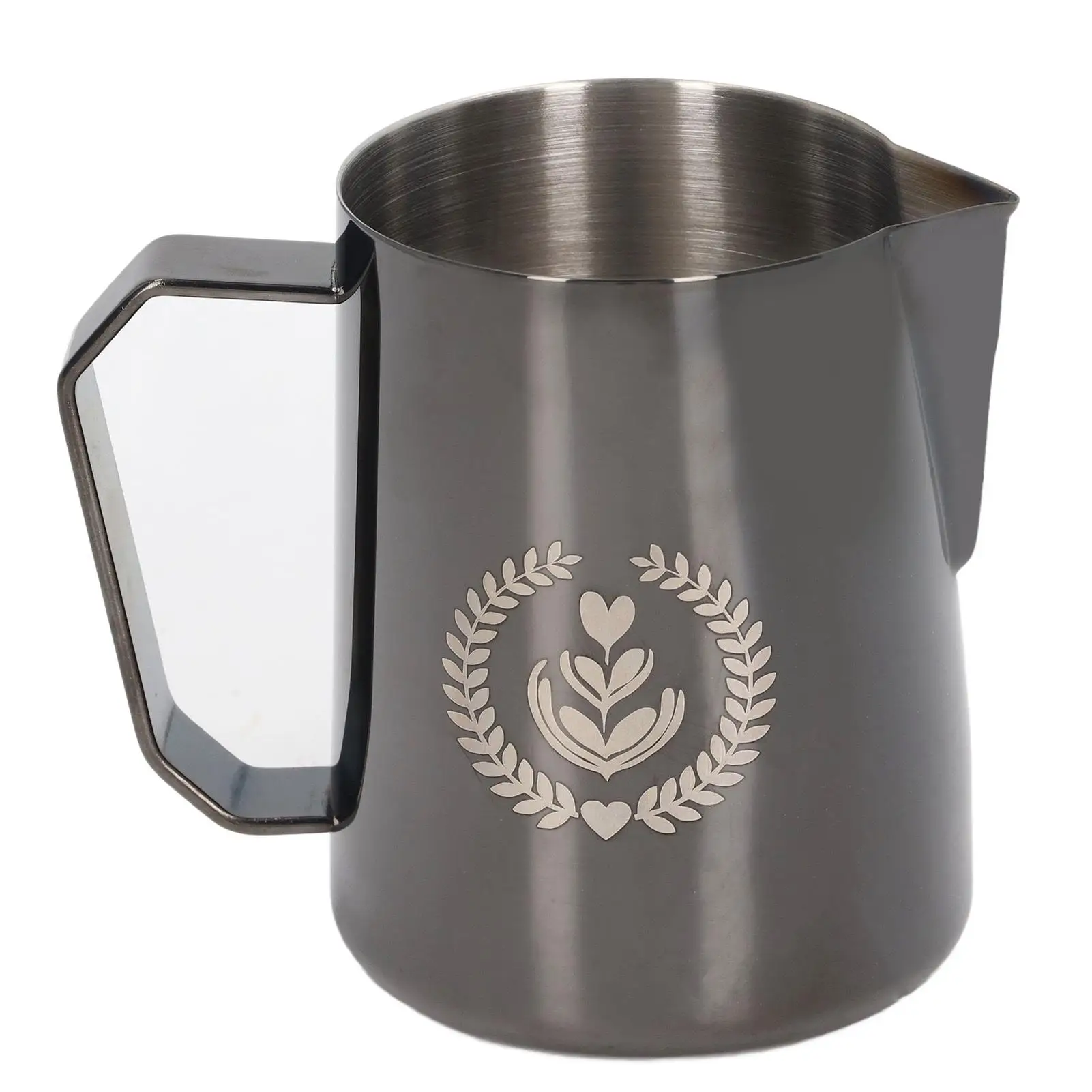 

600ml Stainless Steel Coffee Milk Frothing Jug with Eagle - Food Grade Milk Frother Cup