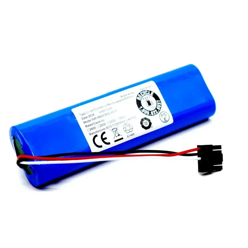 Imagem -05 - Bateria Recarregável de Íon de Lítio 14.4v 2600mah para Conga 3290 3390 3490 3590 3690 3790 3890 Varrendo Esfregando Robô Aspirador de pó