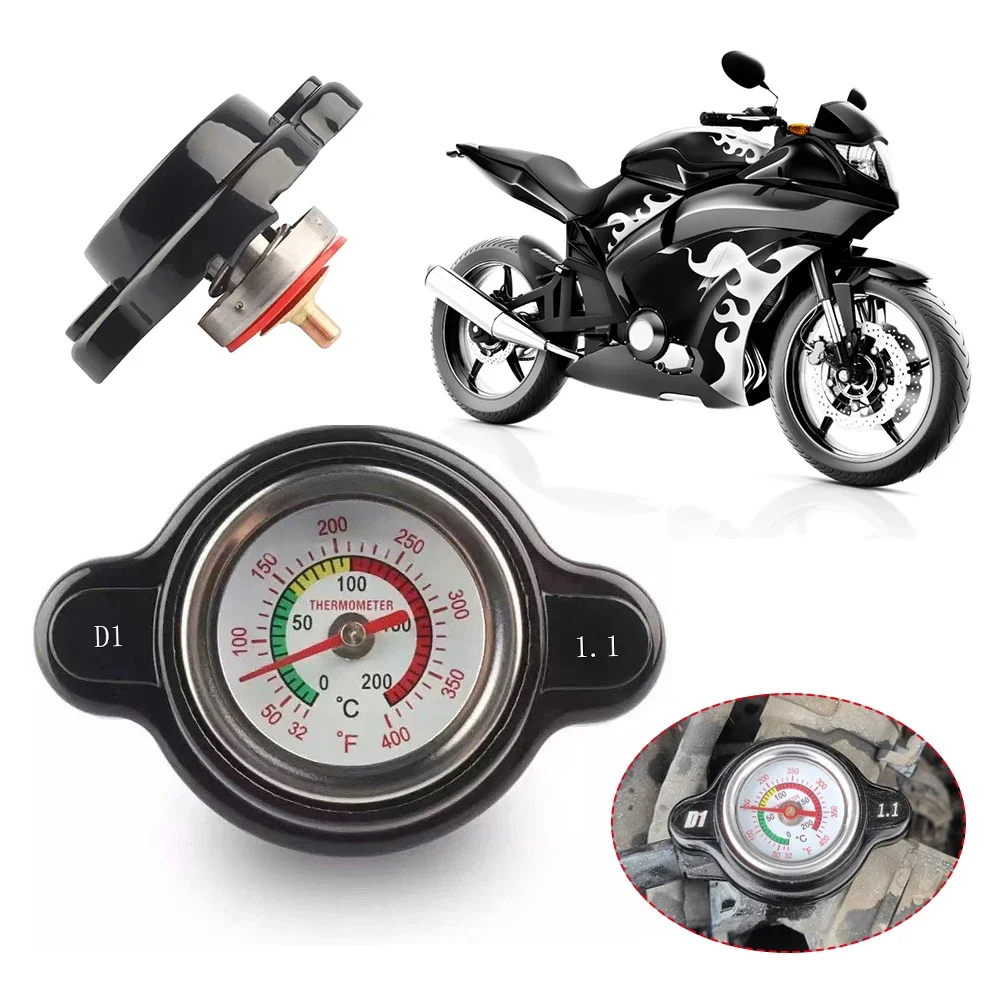 Racing Small and Big Head Thermost Radiator Cap Tank Cover Water Temp gauge 0.9BAR or 1.1BAR or 1.3 BAR or 1.8 Bar Cover No logo