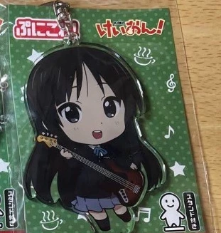 けいおんアニメキーホルダー秋山澪キーリング平沢唯天坂律バッグ