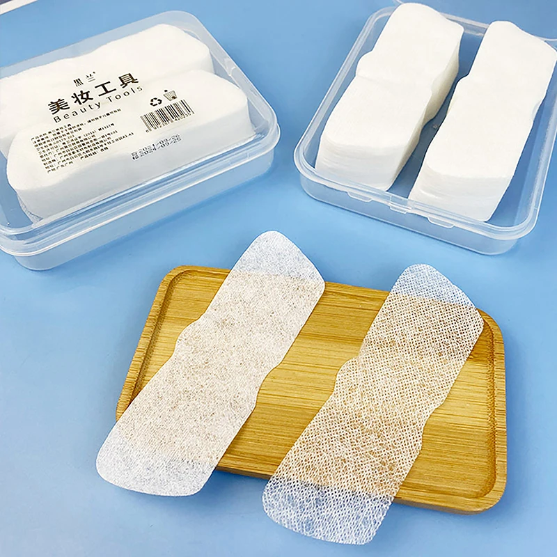 200PCS Disposable Nose Cotton Pads Diy Nose Mask Strips Skin Care Paper Sheet Cosmetic Cotton Blackhead Nose Sticker