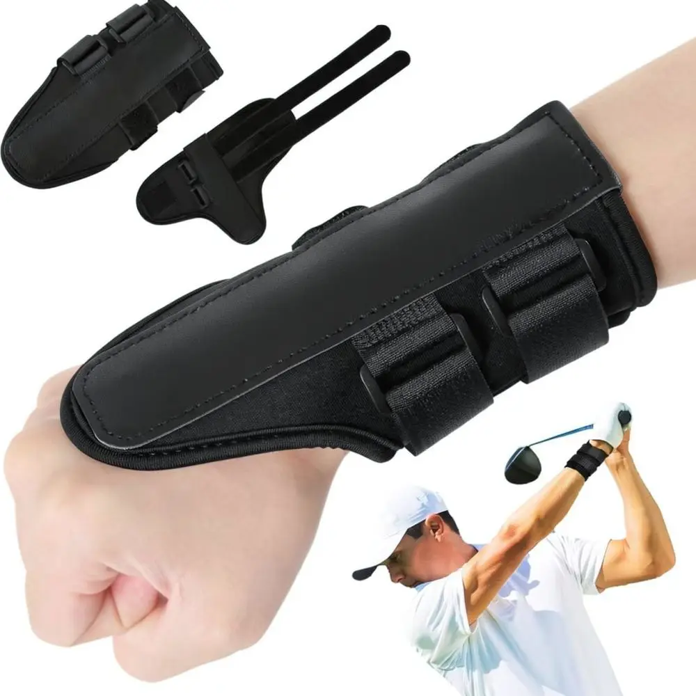 Golf Wrist Brace Corrector Swing Trainer Aid For Beginners Correct Posture Training Equipment Practice Correction Tool Black