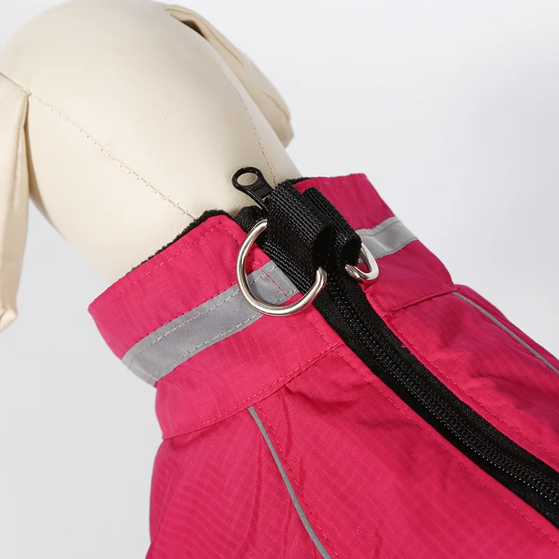 Pet Supplies Customized Dog Windproof Jacket Zipper Warm Coat Wholesale Dog Winter Outdoor Reflective Vest