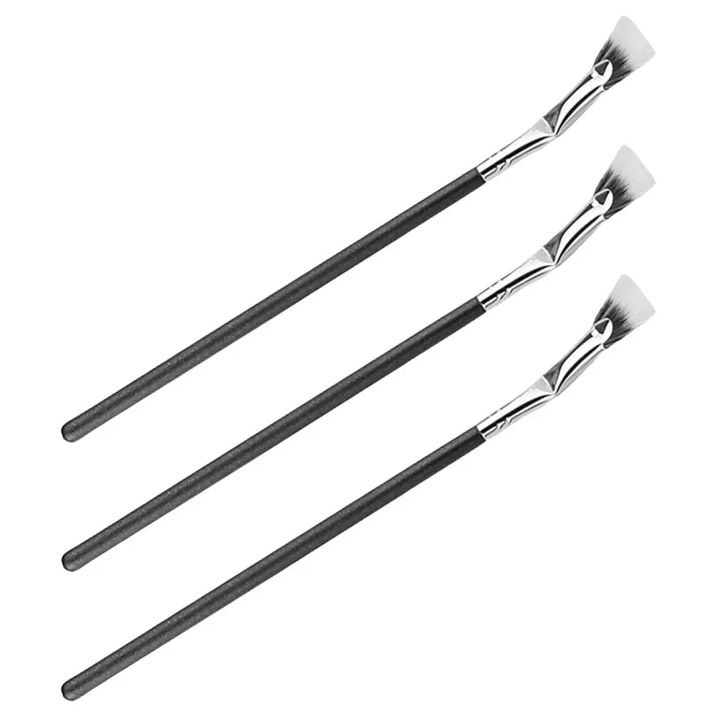 3 uds cepillo de pestañas aplicador de rímel en forma de abanico herramienta de cepillo de pestañas suave para una aplicación precisa maquillaje de ojos rizado grueso