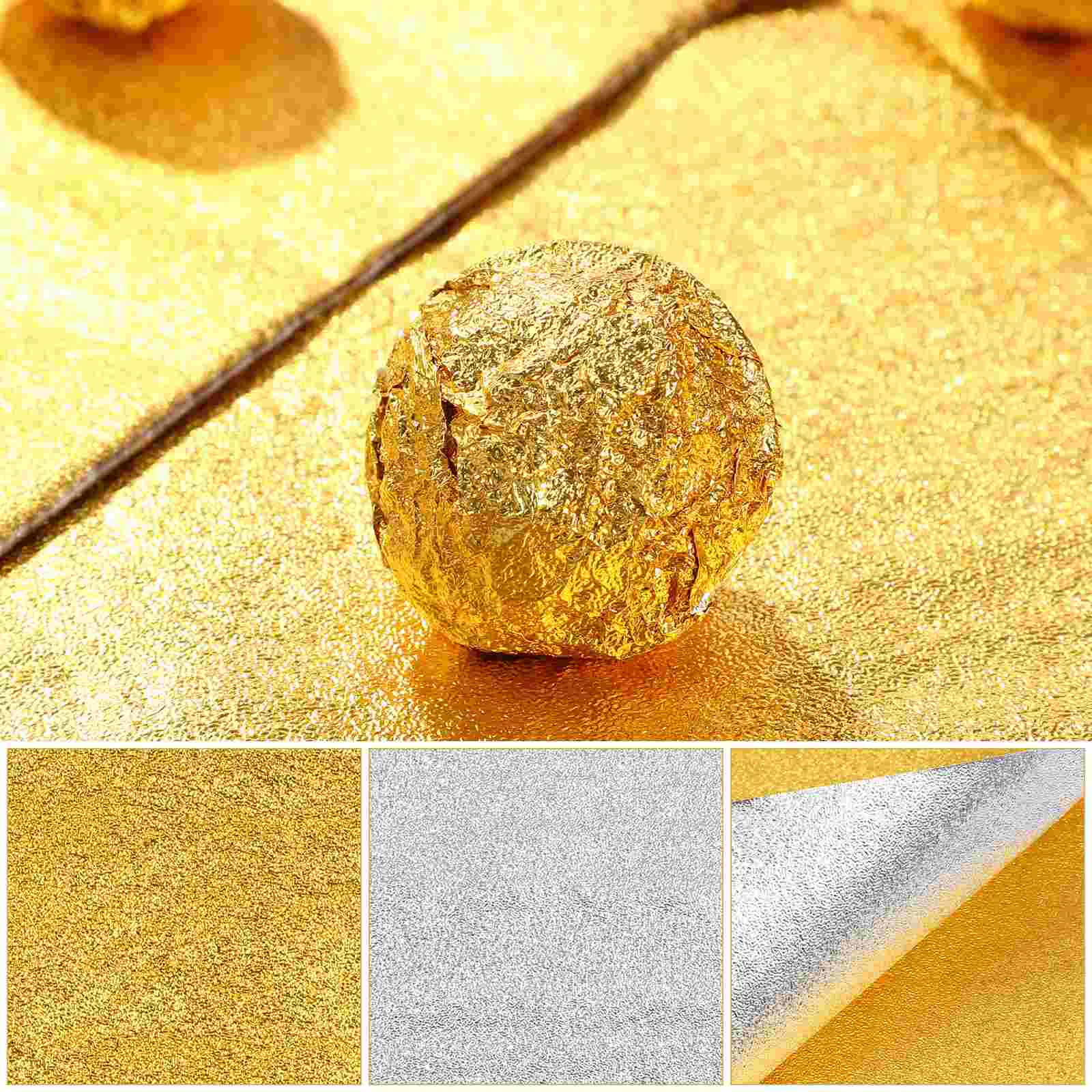 200 Pcs Candy Wraps Foil Chocolate Wrappers Ice Cube Tray for Caramels Baby Beverages