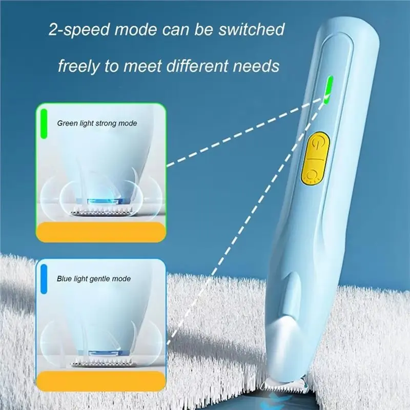 سهلة الاستخدام بالكامل مقاوم للماء Dogpaw المتقلب مع مصباح ليد USB قابلة للشحن منخفضة الضوضاء للحيوانات الأليفة أداة تهذيب الشعر ماكينة حلاقة للحيوانات الأليفة أ