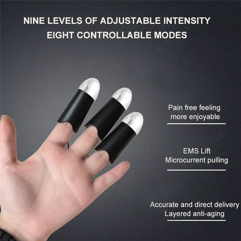 【NEWLY】Face Lifting Machine Radio Frequency Microcurrent Golden Finger EMS Beauty Machine Neck Facial Lifting Massager