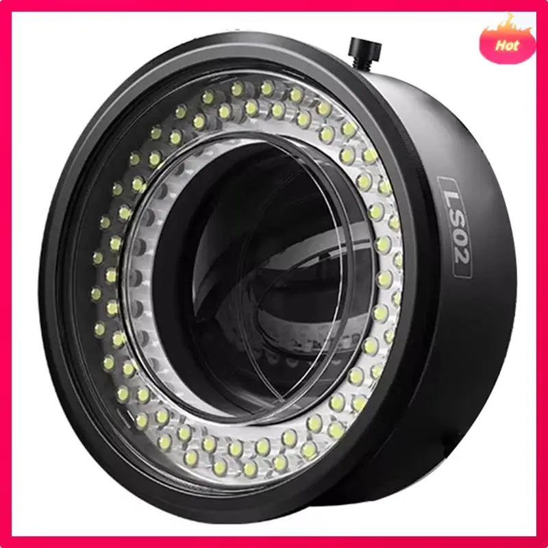 ABYP 64 LED Dual Polarized Microscope Ring Light Anti Glare Ultra Bright NO Reflections For Most Microscope Lamp