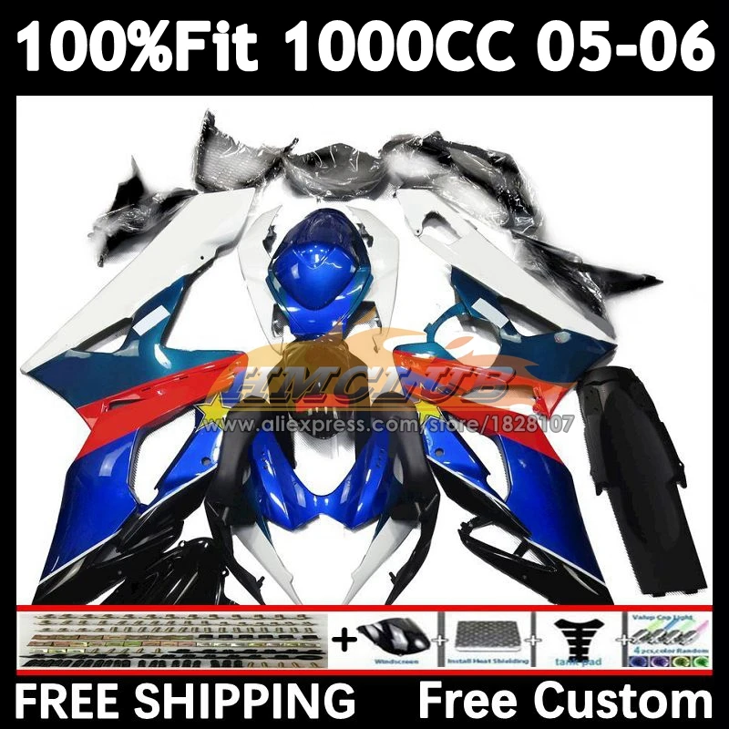 Injection Body For SUZUKI GSXR-1000 GSXR 1000 CC 2005 2006 28No.118 blue stock GSX-R1000 1000CC K5 GSXR1000 05 06 OEM Fairings