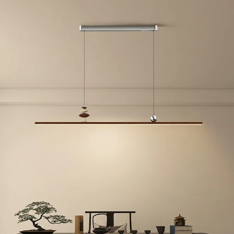 

Итальянская креативная люстра высокого класса, новая минималистичная деревянная настольная подвесная лампа Long Island для гостиной