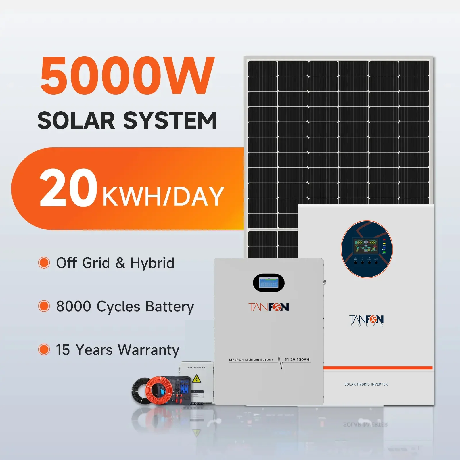 50KW 100KW solar system for businesses 10kw solar energy system home complet home solar system hybrid 5kw