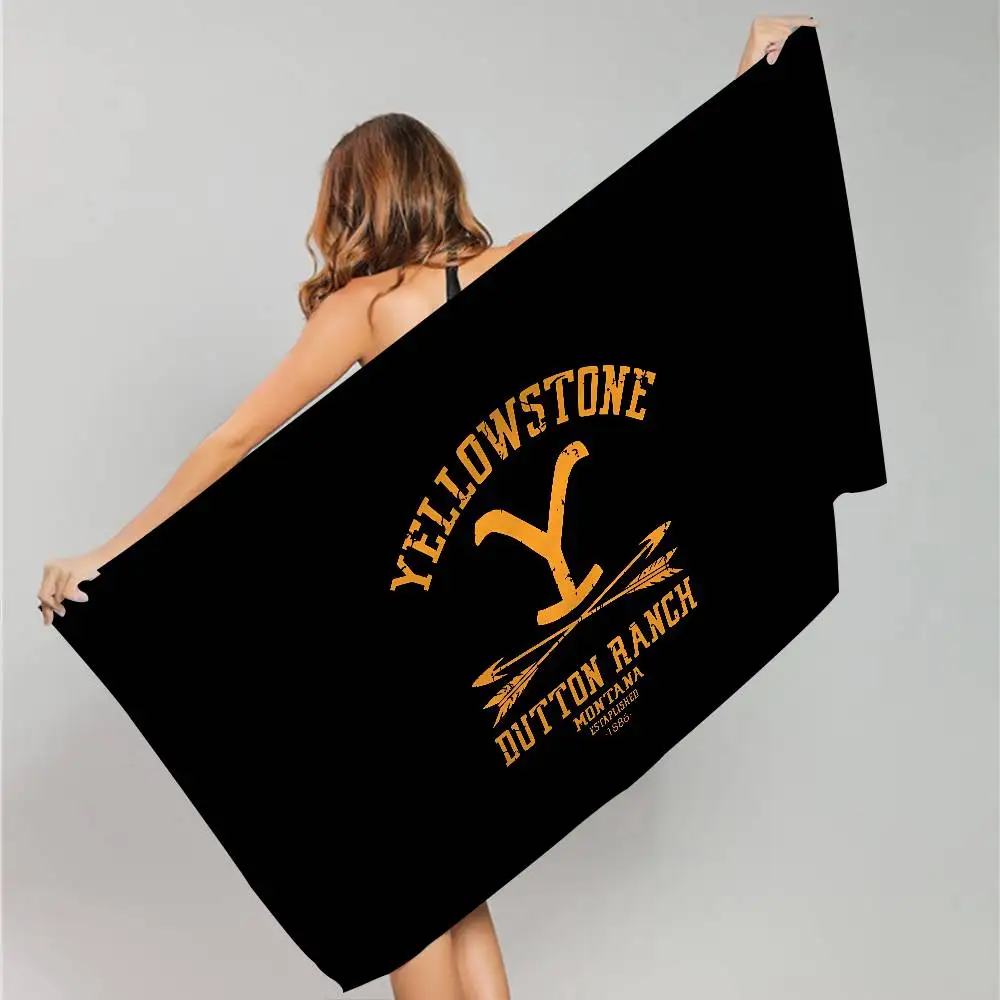 Y-Yellowstone D-Dutton Ranch Big Microfiber Beach Towels Quick Dry Towel Sand Beach Towels Pool Towel for Travel Swim Pool Yoga