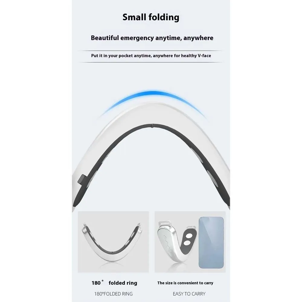 Dispositivo eléctrico de cara en V de alta elasticidad, masajeador Facial inteligente cómodo y ajustable, dispositivo de Estiramiento Facial portátil en forma de V