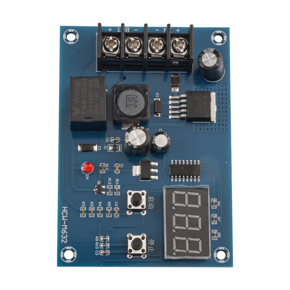 XH-M609 Low Voltage Disconnect Switch Cut Off 12V 24V 36V Digital LED Display Over-Discharge Protect for 12-36V Lithium Battery