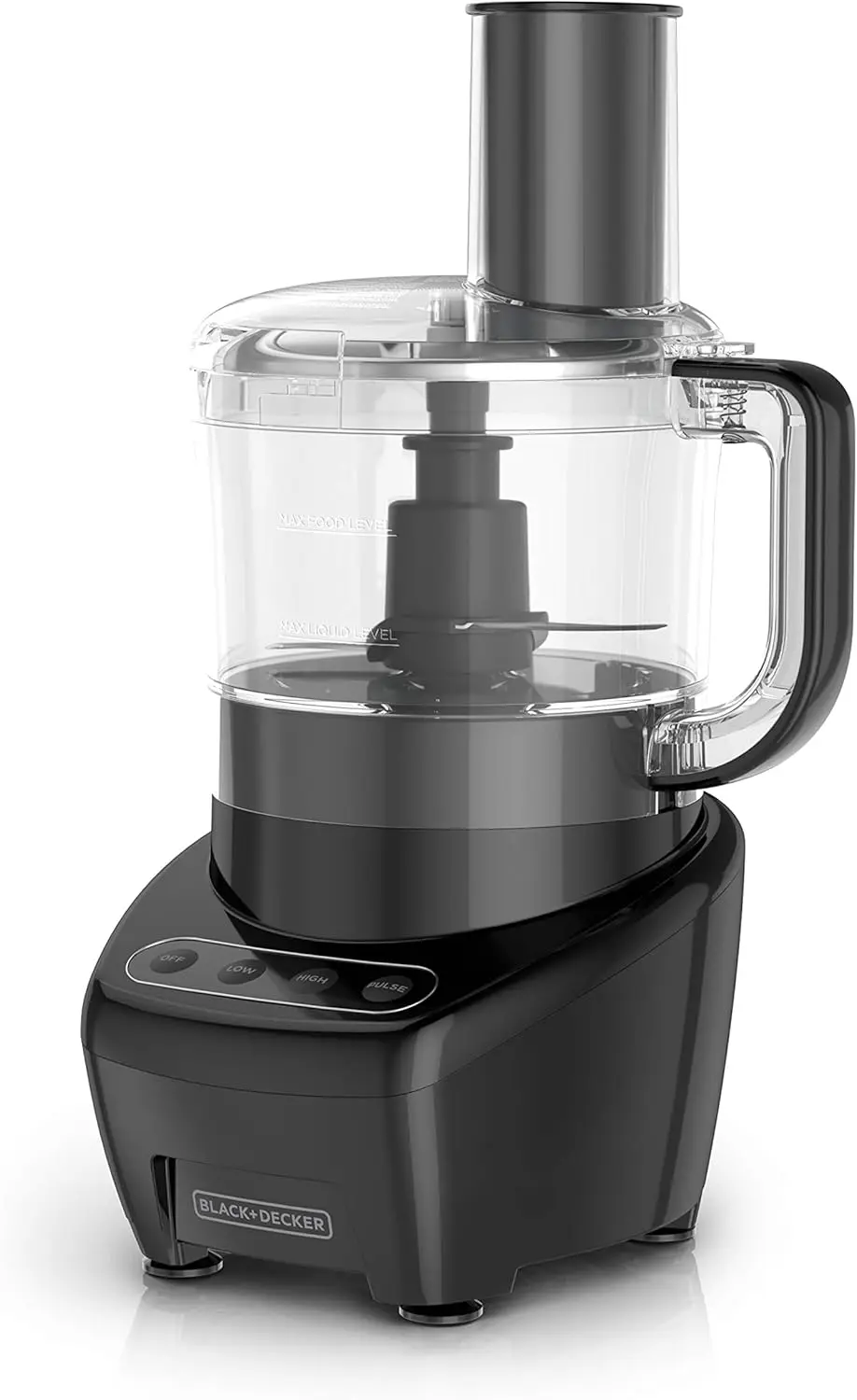 

3-in-1 Easy Assembly 8-Cup Food Processor with Stainless Steel Blade and Touchpad Controls