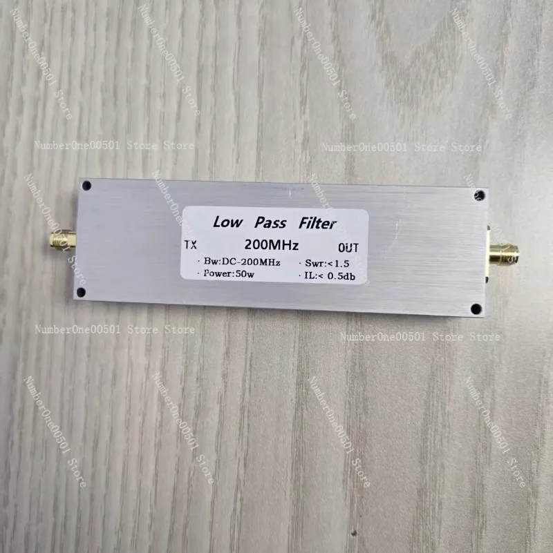

LPF-200M-50W SMA Low Pass Filter 200MHz 50W RF Signal Filter Female Connector EMI Suppression