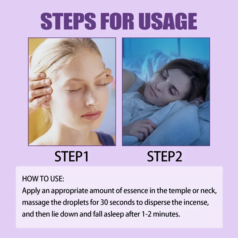 Sleeping roll-on essential oil help sleep relieve anxiety improve insomnia Headache Neurasthenia massage fall asleep plant serum