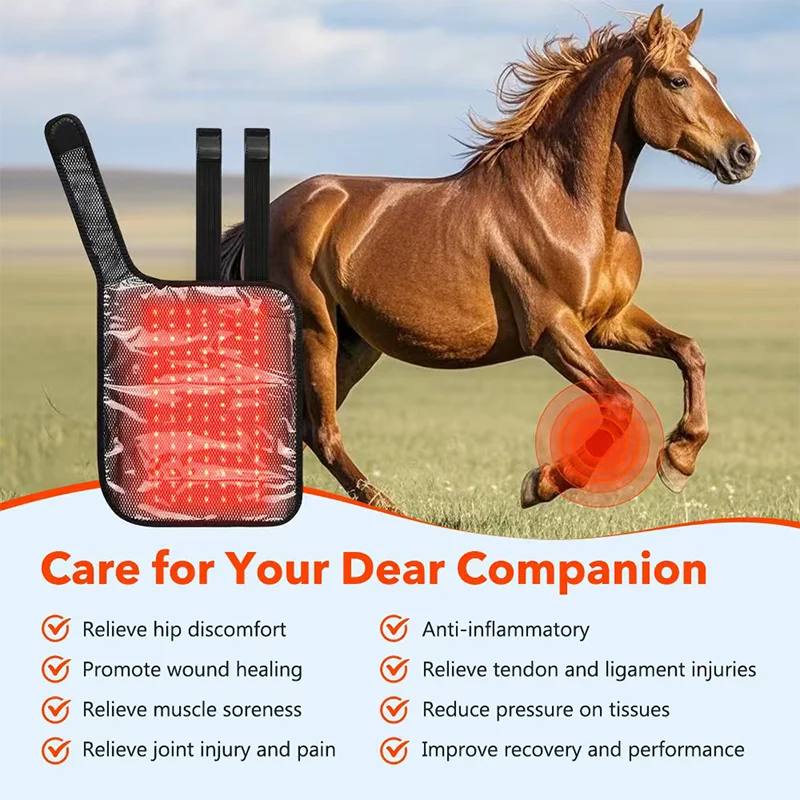 105LEDs Red Light Therapy Pad for Horse Leg Pain Relie 3 in 1 660nm for Relieves Joint Stiffness And Promotes Muscle Recovery