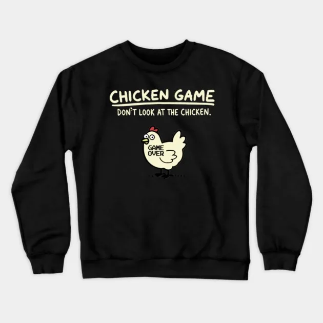 

Осенне-зимняя юмористическая курица — толстовка Game Tribute, «Chicken Game Over Graphic» для модного образа