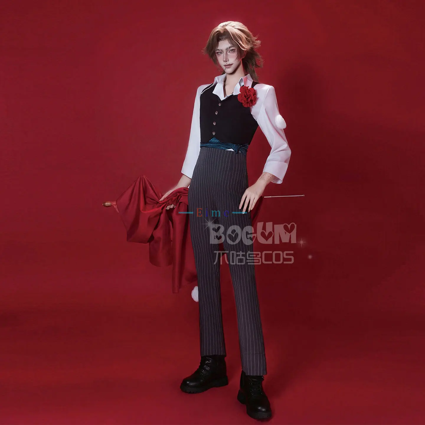 

Hernando Romero Cosplay Costume Game Identity V Survivors Outfits Adult Handsame Party Suit Halloween Uniforms Custom Made