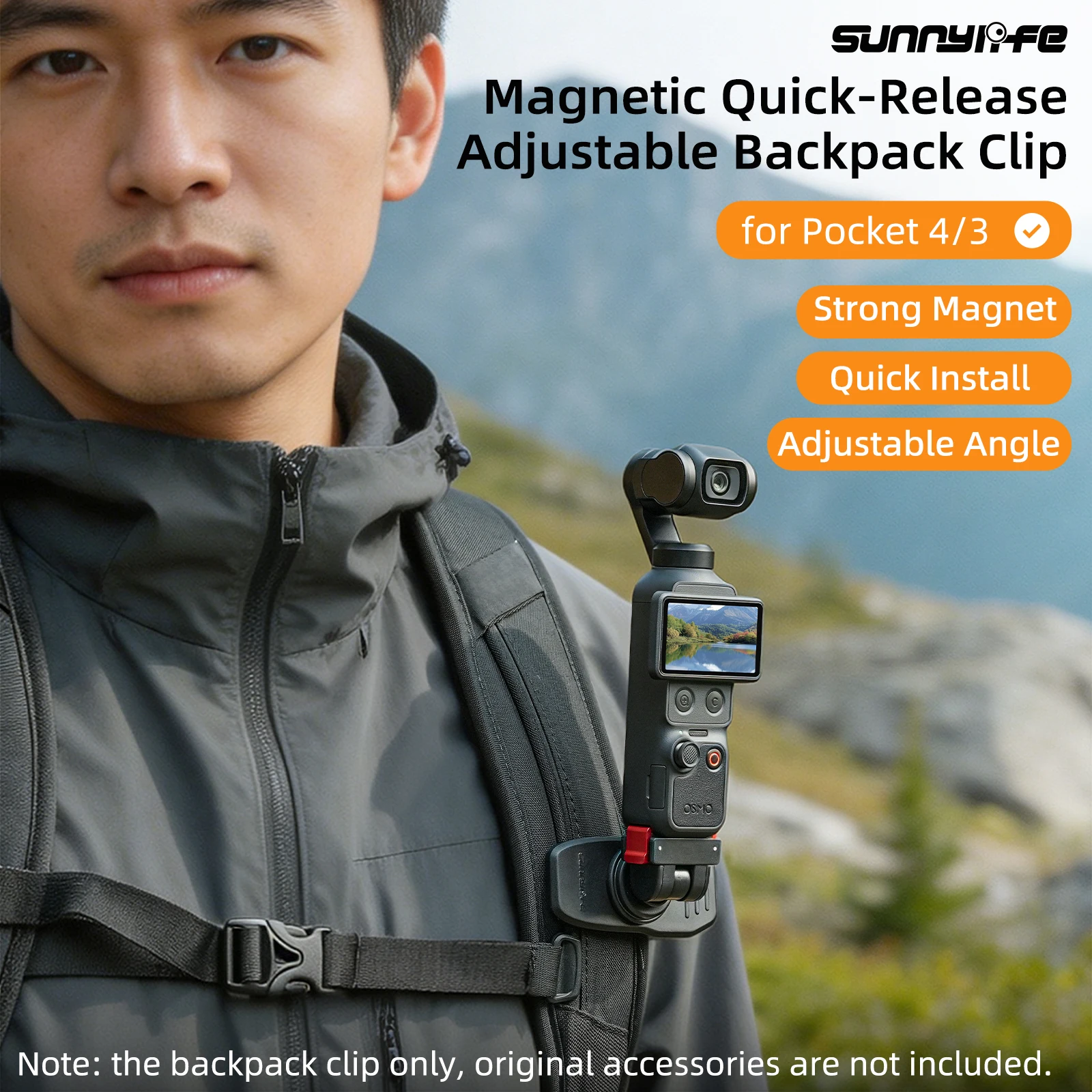 

Magnetic Quick Release Backpack Clip Shoulder Bag Holder Chest Fixed Bracket For DJI Osmo Pocket 4/3 Gimbal Camera Accessories