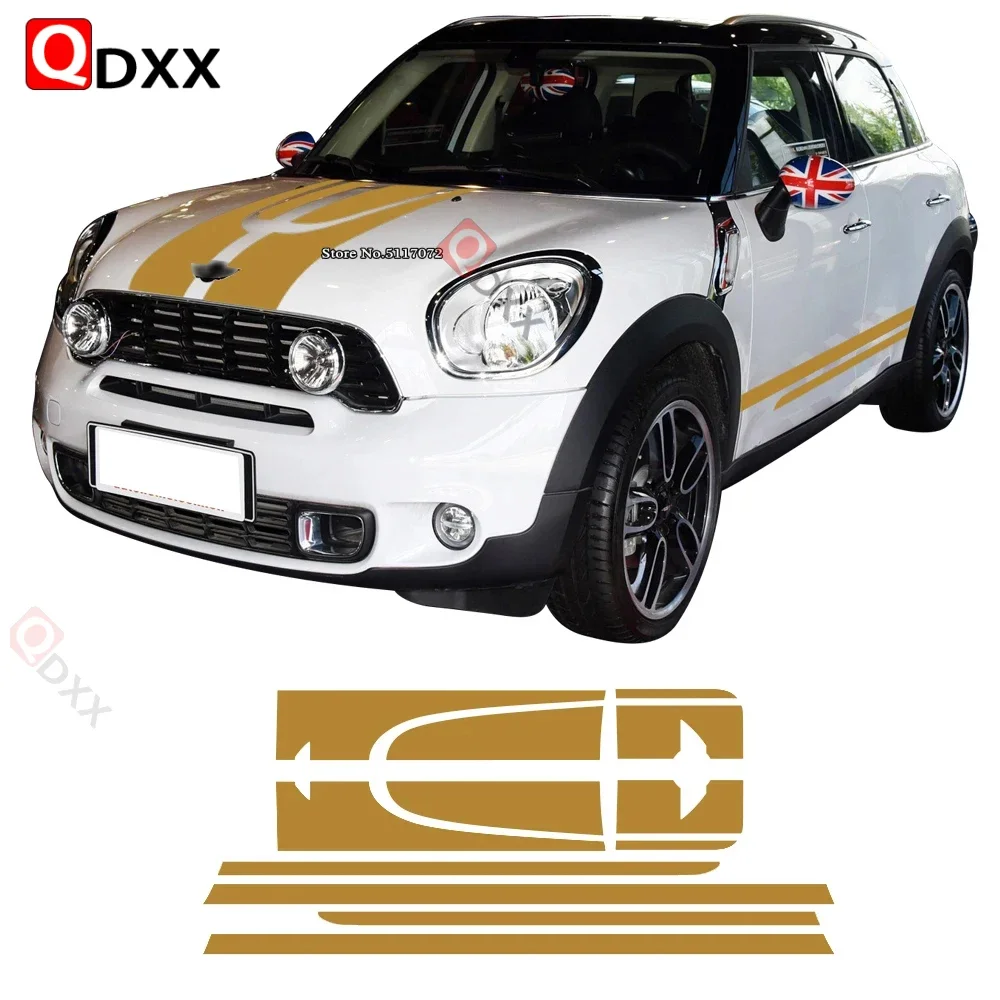 

For MINI Cooper Countryman R60 2010-2014 JCW Accessories Car Hood Engine Cover Trunk Rear Body Kit Decal Side Stripe Sticker