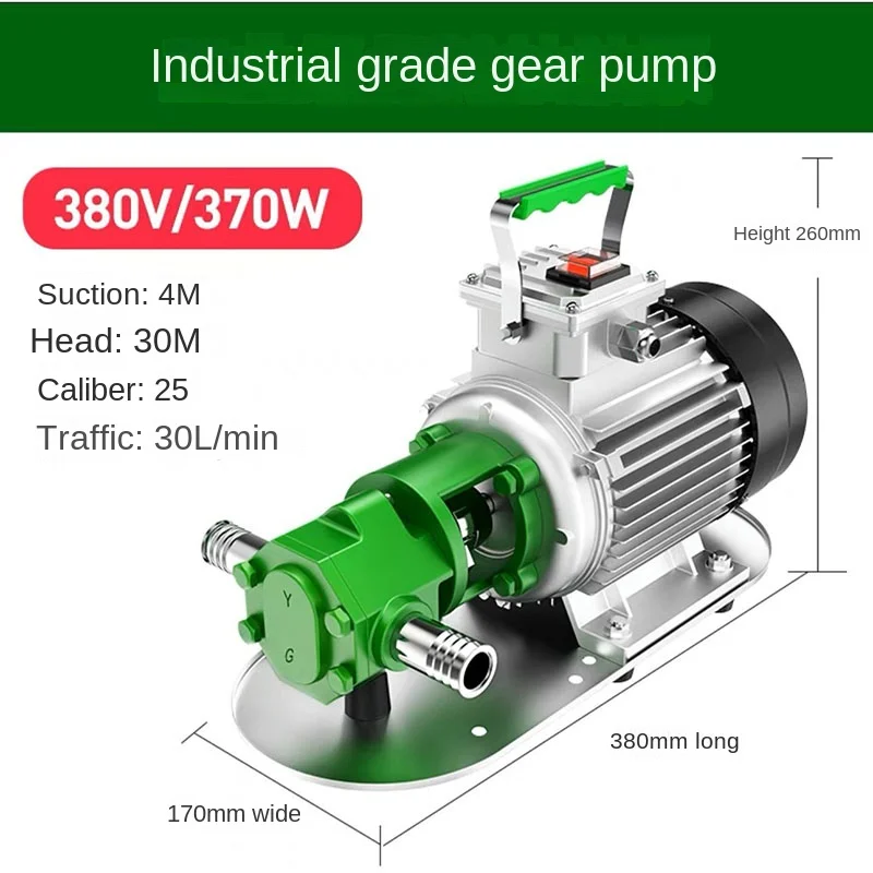 Imagem -06 - Bomba de Óleo Elétrica da Engrenagem da Sucção do Auto Produto Comestível de Aço Inoxidável Hidráulica 30l Pelo Minuto 380w 220v 380v 30m