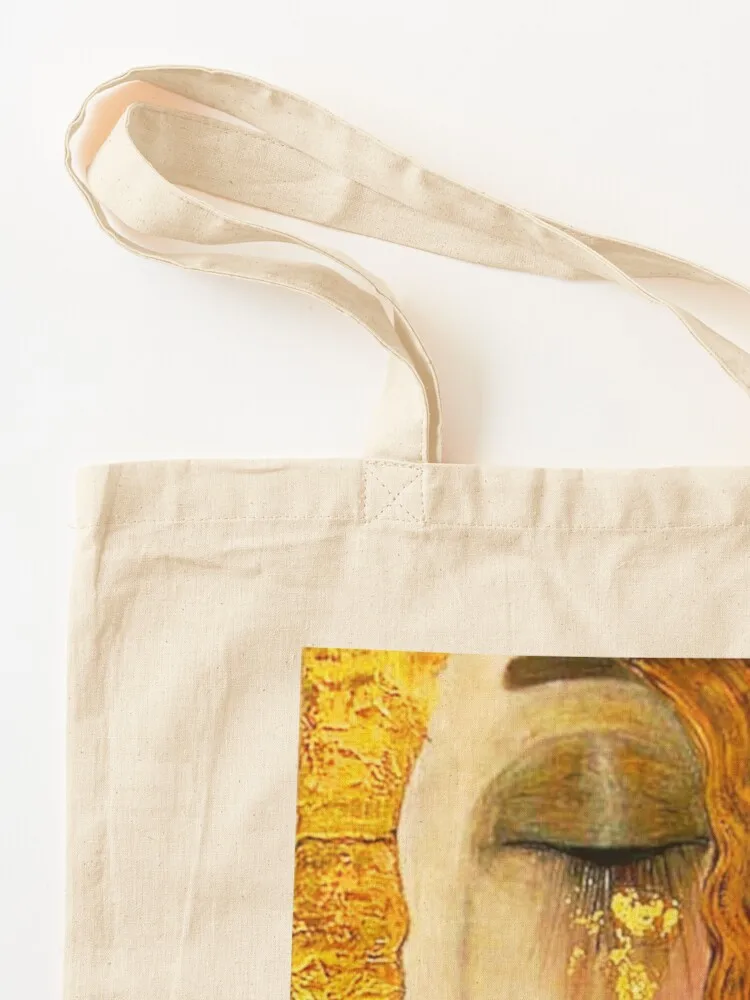 دموع غوستاف كليمت فريا مع توقيع | حقيبة حمل نسائية من Grief Art Nouveau حقيبة قماشية كبيرة #3