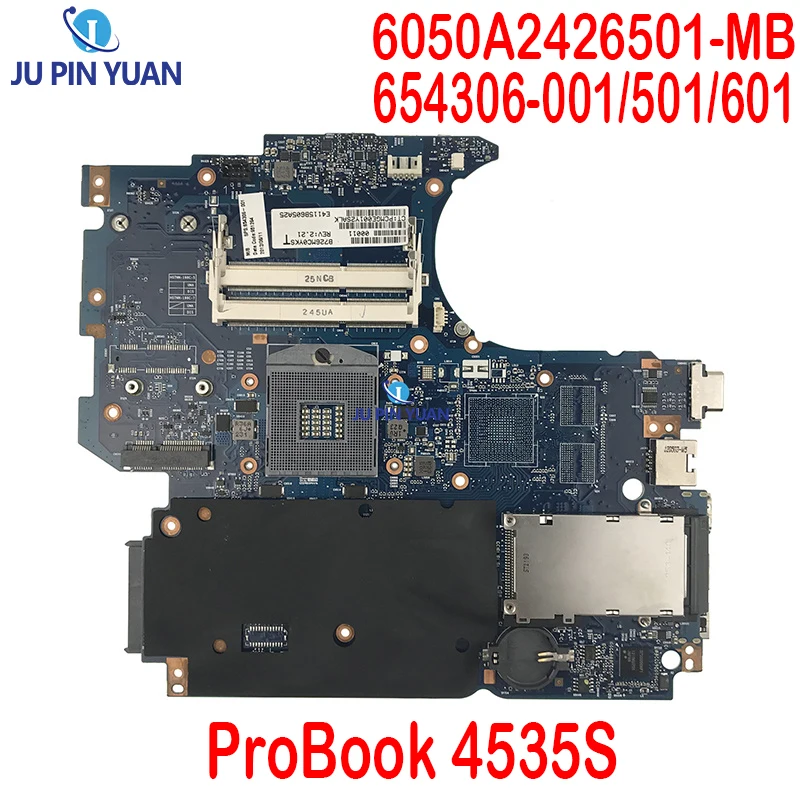 

654306-001 654306-501 654306-601 For HP ProBook 4535S Laptop Motherboard 6050A2426501-MB DDR3 Socket FS1 ATI GPU