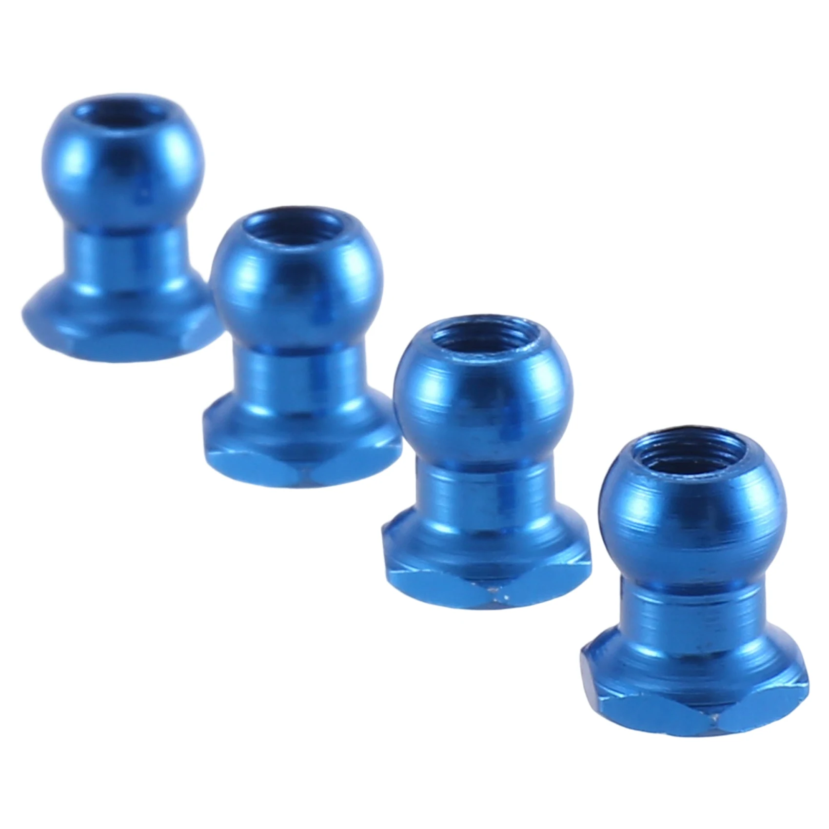 10pcs 53640 5mm Aluminum Alloy Ball Head Nut for Tamiya RC Car Upgrades Parts Accessories