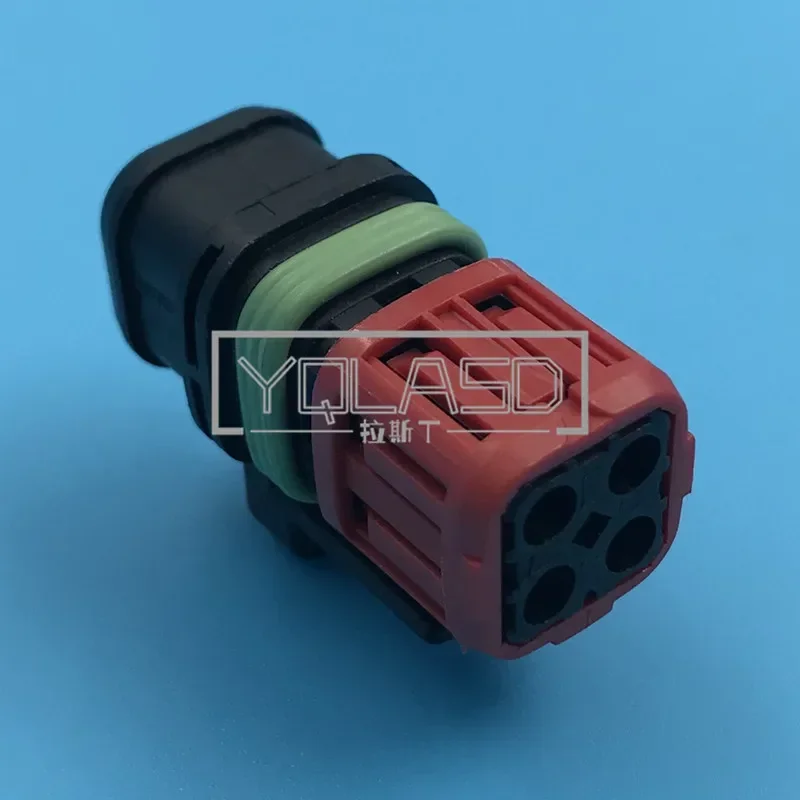 1 Set 4 Way Fuel Injector Socket Oxygen Sensor Plug Cable Harness Connector AC Assembly For Cars Excavator 1337352-1