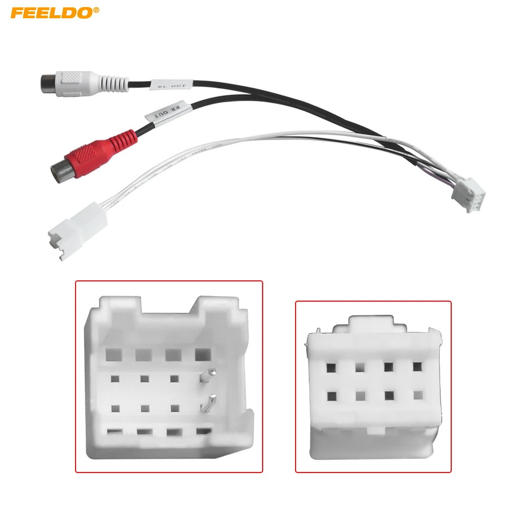 FEELDO Car 8pin Audio Wiring Harness Cable Adapter Special For 9