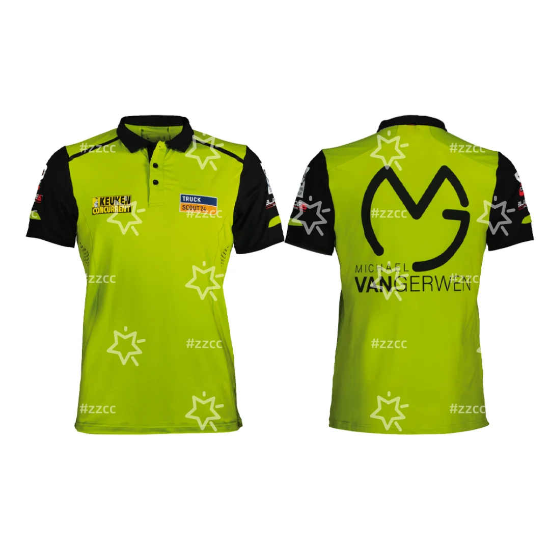 Pro-Line Michael van Gerwen Shirt Sonny's Billard Supplies Darts Polo Shirt Sports Men's T-Shirt Kid's Clothing Tee Y2k Woman
