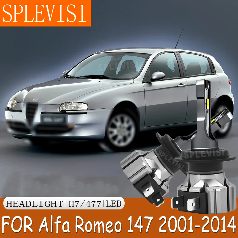 Safe Nighttime Travel h7 LED Headlight For Alfa Romeo 147 2001 2002 2003 2004 2005 2006 2007 2008 2009 2010 2011 2012 2013 2014