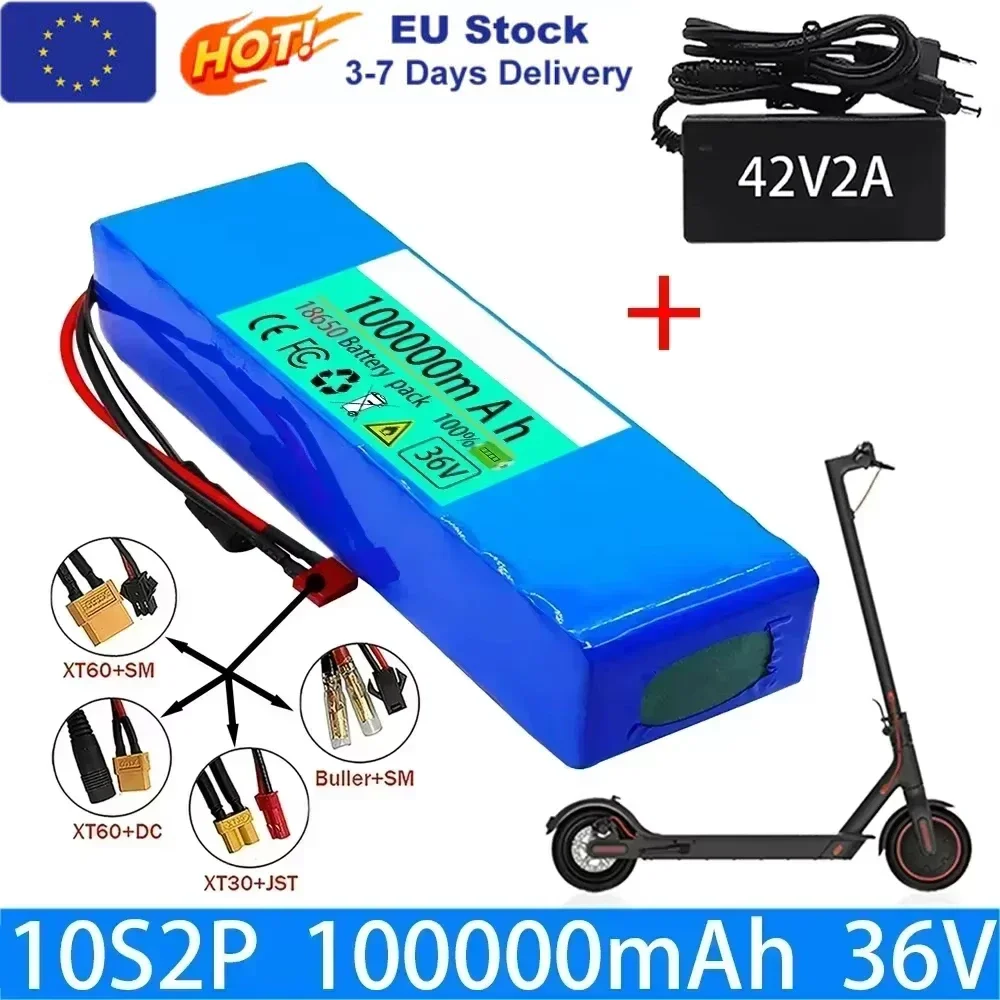 Elektroroller 36 V 10S2P 10 Ah 18650 Akku 500 W 36 V Lithium-Li-Ionen-Akku